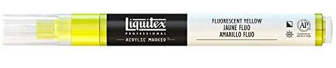 Liquitex Professional Fine Paint Marker, 8mm, Fluorescent Yellow
