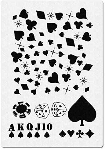 Herterich Products| Stencil per aerografo | Stencil per carte da gioco | Pellicola Mylar di alta qualità | Resistente ai solventi | Template per tatuaggi e graffiti