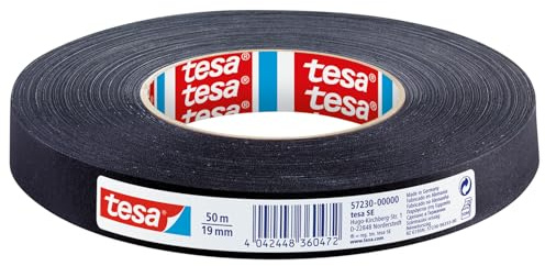 tesa 57230-0000-02 tesafilm vävband, svart, 50 m: 19 mm