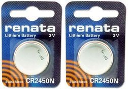 , 2 unidades – 2 Renata pilas de botón de litio CR2450 3 V pilas [Electronics]