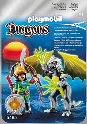 PLAYMOBIL Dragones - Dragón Tormenta con Guerrero (5465)