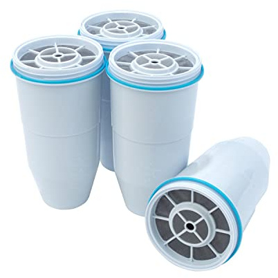 ZeroWater 4-Pack Replacement Filter Cartridges ZR-004, 4 Count (Pack of 1), Basic pack