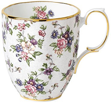 Royal Albert 100 Years 40017578 1940 Tasse Chintz Anglaise en Porcelaine Blanche 0,4 l