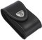 Victorinox Leather Belt Pouch with Hook-and-Loop Fastener, 9.8 cm Length x 3.7 cm Height, Black