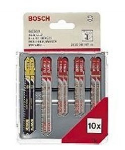 Bosch Zubehör 2607010147 10tlg. Stichsägeblatt-Set Metall