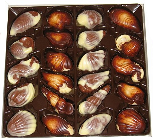 6 lådor a 250 g belgisk skaldjur praliner chocalate snäckskal
