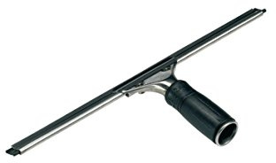 UNGER Fensterreiniger S-Wischer Hard (35 cm, Fensterabzieher, Harter Wischergummi, ideal für warme Temperaturen) SE35H