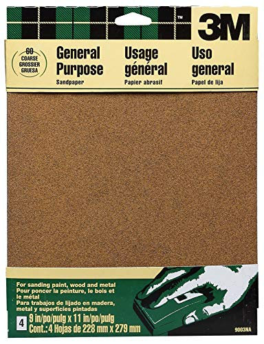 3 M 9003 na 9 ''x 11'' por supuesto pintura, madera, metal hojas de papel de lija lijas para lijadora