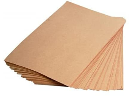 Clairefontaine 396007C Packung mit 25 Blatt Kraftpapier (90g, DIN A1, 59,4 x 84 cm, ideal für Kunstprojekte und zum Einpacken) braun