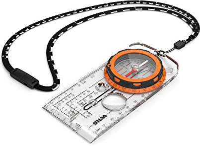 Silva Kompass Outdoor - Expedition - Maßstab 1:25k 1:40k 1:50k - MM & Zoll - Für häufige Kompassanwender, Fortgeschrittene Nutzer und Profis - Kompass Militär - Marschkompass