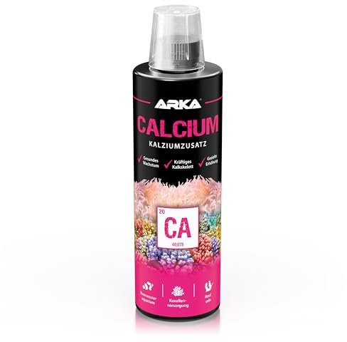 Kalzium Zusatz Meerwasseraquarium 473 ml - Calcium für Korallen Wirbellose | Kalziumerhöhung, für stabiles Wachstum, starke Kalkskelette, für Korallen & Wirbellose, Riffaquarium, Salzwasser, Meerwasser