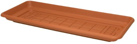Goldiflora 600102 Untersetzer für Pflanzkasten Daphne 100 cm, terracotta