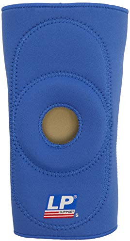 LP Open Patella Knee Support, Neoprene Knee Support - Arthritis Pain Relief, Knee Compression Support & Sports Injury Rehabilitation. Blue, Large