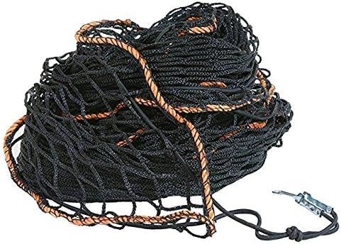 flesta® Anhängernetz 3 x 3,5 m I Stabiles Abdecknetz für Anhänger & Pritschen I 3 mm PE, 4,5 cm Maschenweite, verstärkter Rand I Inkl. 6 mm Gummiseil & Metallhaken zur Ladungssicherung