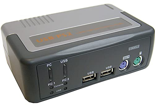 BeMatik - Uniclass USB KVM Switch PS2 VGA 1KVM á 2CPU