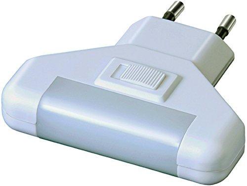 Electraline 58313 Luce Notturna di Presenza LED con Interruttore, 26LM, Bianco