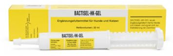 Bactisel-HK-Gel | Gel für Hunde & Katzen | 30 ml | Mit Enterococcus faecium | Selectavet | Ergänzungsfuttermittel | Zur Stabilisierung der Darmflora bei Indigestionen | Mit Vitamin A und K3