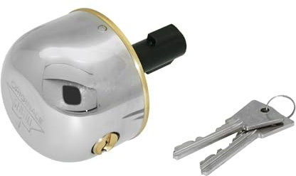 LUCCHETTO SERRANDA A CAMPANA CORAZZATO GENTILI ITALY CHIAVI RICAMBIO SOLO TESTA