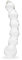 Lovehoney Sensual Glass Dildo | 7 inch Large Beaded Cock Couples Sex Toy | Long Anal Dildo for Temperature Play | Curved Penis G Spot & Prostate Massager Adult Sex Toys for Women & Men | Clear