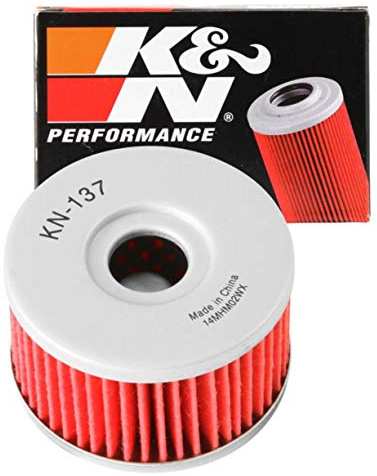 K&N KN-137 Motorrad Ölfilter | kompatibel mit Suzuki (KN-137)