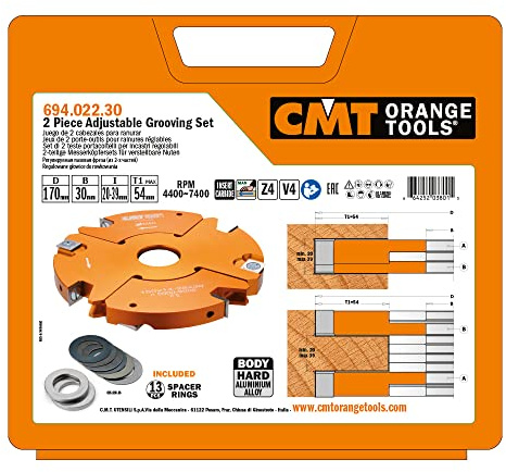 CMT 694.022.30 JEU DE 2 PORTE-OUTILS POUR RAINUR RÉGLABLES HW D=170X20-39X30