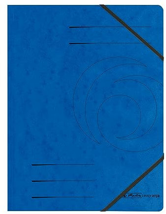 Herlitz 11387180 Eckspanner A4 aus Quality-Karton, blau