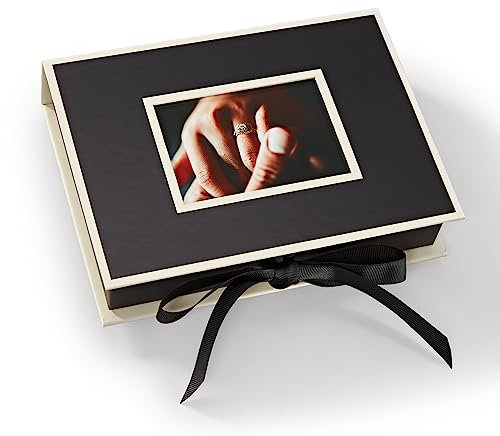 Semikolon 352514 Kleine Fotobox mit Einschubfenster - 20,7 x 15,3 x 4,7 cm - für 13 x 18 cm Fotos - black schwarz