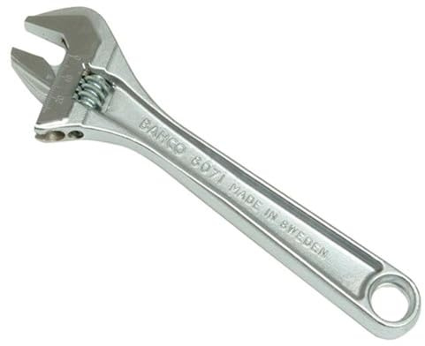 Bahco 8071 C IP justerbar skiftnyckel i industriell förpackning, silver, 8 tum, 27 mm
