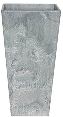 Artstone Pflanzgefäß Pflanzenkübel Ella, frostbeständig und leichtgewichtig, Grau, 26x49cm