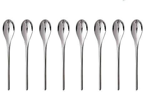 Robert Welch Bud Bright Small Coffee/Espresso Spoon, Set of 8. Suitable for Espresso, Small Coffee. Made from Stainless Steel. Dishwasher Safe.