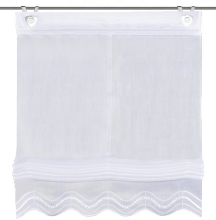 Home fashion Raffrollo, Weiß