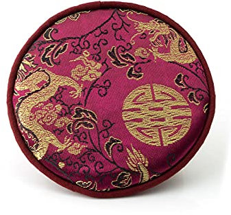 Pad für Klangschalen mit diversen traditionellen Mustern Ø 10 cm in verschiedenen Farben erhältlich (violett)