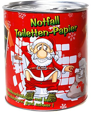 Udo Schmidt GmbH & Co Notfall Toilettenpapier Weihnachtsmann Geschenk Klopapier