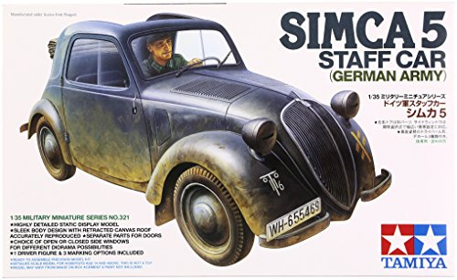 Tamiya 300035321-1:35 WWII Deutsche Simca S5 Dienstwagen (1), Grau