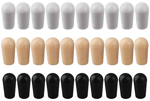 BQLZR 30x Toggle Switch Tip Caps for Electric Guitar Easy to Tighten the Internal Thread