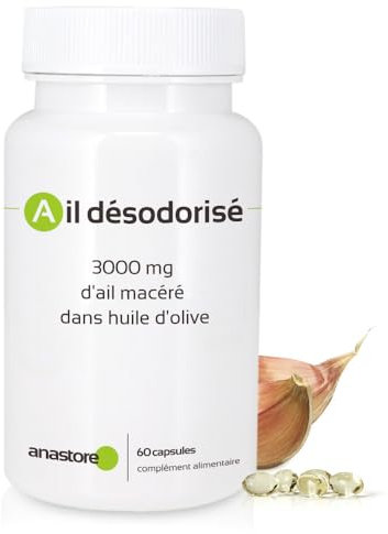 AGLIO DEODORIZZATO * 60 capsule * Estratto concentrato 100:1 di aglio deodorizzato (= 3 g di aglio fresco)