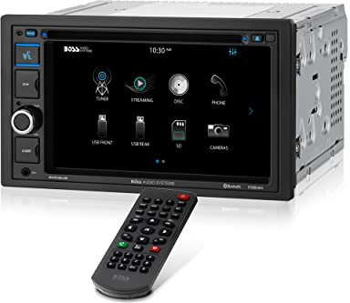 BOSS Audio Systems BV9364B Car Stereo DVD Player - Double DIN, Bluetooth Audio/Hands-Free Calling, 6.2 Inch Touchscreen LCD Monitor, MP3 Player, CD, DVD, USB Port, SD, AUX Input, AM/FM Radio Receiver