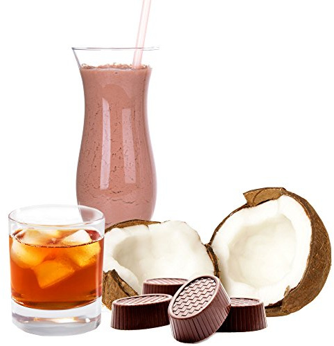 Kokos Rum Praline Molkepulver Luxofit mit L-Carnitin Protein angereichert Wellnessdrink Aspartamfrei Molke (Kokos Rum Praline, 1 kg)