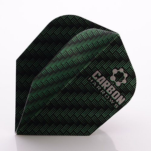 3-ER SETS HARROWS DARTS FLIGHTS CARBON STANDARD GRÜN (3 Sets)