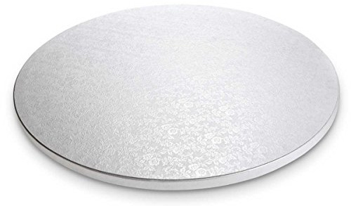 Städter 900028 Cakeboard, Kuchenplatte rund Tortenplatte, Pappe, weiß (perlweiß), 30 x 30 x 1,2 cm | weiß), 30 x 30 x 1,2 cm