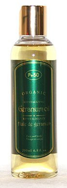 200ml Geranium Organic Oil - Egyptian - Body Oil - Skin Oil - Face Oil - Brightening Oil - By P+50 - Fragrance Free
