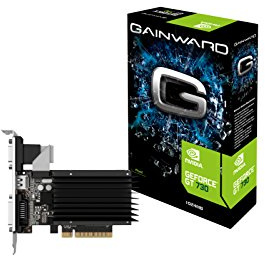 Gainward GRA PCX GT730 SilentFX Grafikkarte (PCI-e, 1GB GDDR3-Speicher, HDMI, DVI, VGA, 1 GPU)
