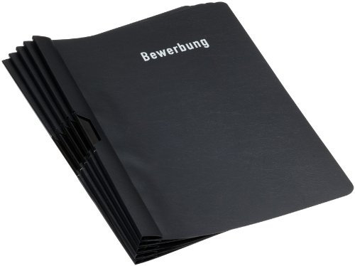 Idena 547039 - Idena Bewerbungsmappe 5er Packung, schwarz