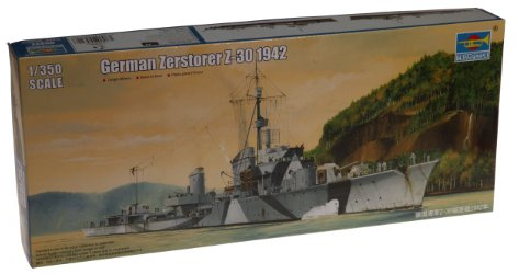 Trumpeter 05322 Modellbausatz German Zerstörer Z-30, 1942, Sortiert