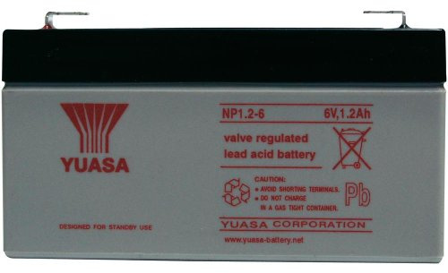 Yuasa - SLA Battery NP1.2-6 6V 1.2Ah YUASA - Battery