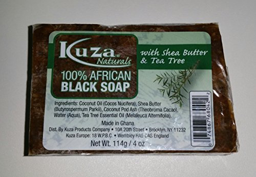 Kuza Naturals Lot de 2 savons 100 % africain Noir 114 g