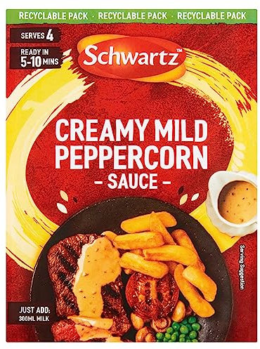 Schwartz Creamy Mild Peppercorn Sauce, 25g
