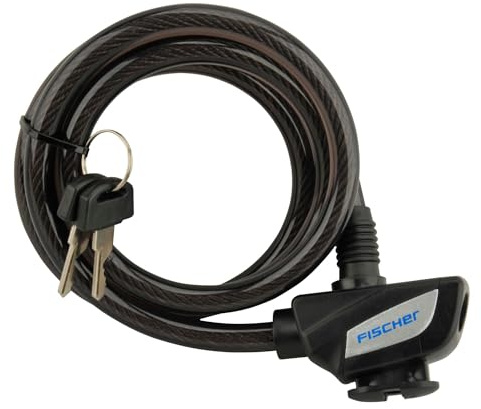 Fischer Spiralschloss Durchmesser 10 mm, schwarz, 120, 85907