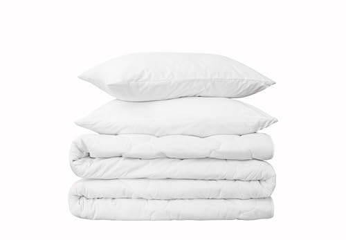 ZIRVEHOME Bettdecke 200x220 cm Steppbettdecke und 2 mal kopfkissen 50x70 cm. 3 teilig Set, allergikergeeinet, 100% Microfaser 4 Jahreszeiten, (200 x 220 + 2 STK 50x70 cm)