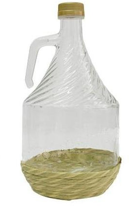 Glassbalong GÄRballonflaska glasflaska vinbalong glas ballong i flätad 2 l ny BDO2Z